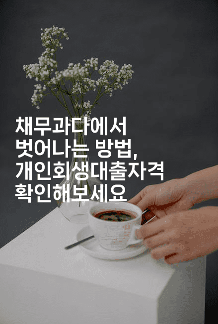 채무과다에서 벗어나는 방법, 개인회생대출자격 확인해보세요-식힐마음