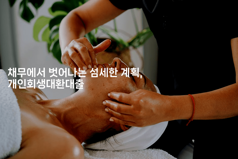 채무에서 벗어나는 섬세한 계획, 개인회생대환대출-식힐마음