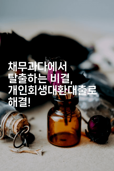 채무과다에서 탈출하는 비결, 개인회생대환대출로 해결!-식힐마음